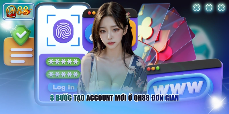 Hướng Dẫn Đăng Ký QH88 Nhanh Chóng Chỉ Trong 1 Phút 3 3 bước tạo account mới ở QH88 đơn giản