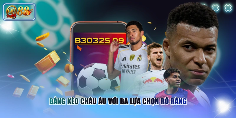 Đọc Tỷ Lệ Kèo Châu Âu Chuẩn Xác Theo Dữ Liệu Trận Bóng 2 Bảng kèo châu Âu với ba lựa chọn rõ ràng
